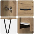 Highboard Artisan Egetræ 69,5 x 34 x 180 cm Konstrueret træ - xlshop.dk