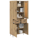 Highboard Artisan Egetræ 69,5 x 34 x 180 cm Konstrueret træ - xlshop.dk
