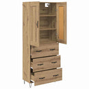 Highboard Artisan Egetræ 69,5 x 34 x 180 cm Konstrueret træ - xlshop.dk