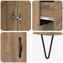 Highboard Artisan Egetræ 69,5 x 34 x 180 cm Konstrueret træ - xlshop.dk