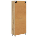 Highboard Artisan Egetræ 69,5 x 34 x 180 cm Konstrueret træ - xlshop.dk