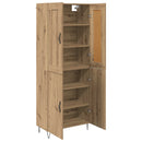 Highboard Artisan Egetræ 69,5 x 34 x 180 cm Konstrueret træ - xlshop.dk