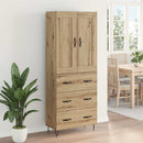 Highboard Artisan Egetræ 69,5 x 34 x 180 cm Konstrueret træ - xlshop.dk