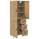 Highboard Artisan Egetræ 69,5 x 34 x 180 cm Konstrueret træ - xlshop.dk