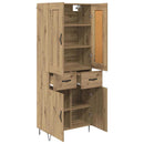 Highboard Artisan Egetræ 69,5 x 34 x 180 cm Konstrueret træ - xlshop.dk