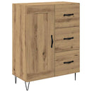 Highboard Artisan Egetræ 69,5 x 34 x 180 cm Konstrueret træ - xlshop.dk
