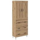 Highboard Artisan Egetræ 69,5 x 34 x 180 cm Konstrueret træ - xlshop.dk
