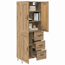 Highboard Artisan Egetræ 69,5 x 34 x 180 cm Konstrueret træ - xlshop.dk