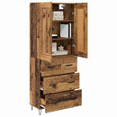 Highboard Gammelt træ 69,5 x 34 x 180 cm Konstrueret træ - xlshop.dk
