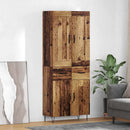 Highboard Gammelt træ 69,5 x 34 x 180 cm Konstrueret træ - xlshop.dk