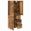 Highboard Gammelt træ 69,5 x 34 x 180 cm Konstrueret træ - xlshop.dk