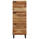 Highboard med hylde Brun 40 x 33,5 x 110 cm Massivt mangotræ - xlshop.dk