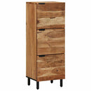 Highboard med hylde Brun 40 x 33,5 x 110 cm Massivt mangotræ - xlshop.dk