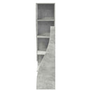 Hjørneskab 32x32x140cm Konstrueret træ Beton Grå - xlshop.dk