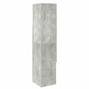 Hjørneskab 32x32x140cm Konstrueret træ Beton Grå - xlshop.dk