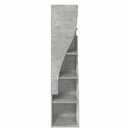 Hjørneskab 32x32x140cm Konstrueret træ Beton Grå - xlshop.dk