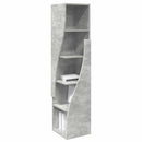Hjørneskab 32x32x140cm Konstrueret træ Beton Grå - xlshop.dk