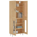højskab 69,5x34x180 cm konstrueret træ sonoma-eg - xlshop.dk