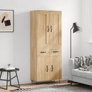 højskab 69,5x34x180 cm konstrueret træ sonoma-eg - xlshop.dk