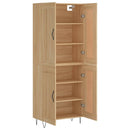 højskab 69,5x34x180 cm konstrueret træ sonoma-eg - xlshop.dk