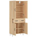 højskab 69,5x34x180 cm konstrueret træ sonoma-eg - xlshop.dk