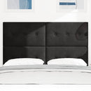 Hovedgærde Sort 160 cm Fløjl - xlshop.dk