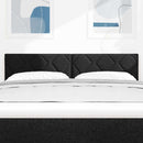 Hovedgærde Sort 160 cm Stof - xlshop.dk