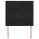 Hovedgærde Sort 80 cm Fløjl - xlshop.dk