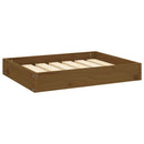 hundeseng 61,5x49x9 cm massivt fyrretræ gyldenbrun - xlshop.dk