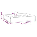 hundeseng 61,5x49x9 cm massivt fyrretræ gyldenbrun - xlshop.dk