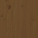 hundeseng 65,5x50,5x70 cm massivt fyrretræ gyldenbrun - xlshop.dk