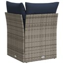 Havemøbelsofa med pude Grå 62 x 62 x 69 cm Poly rattan