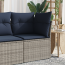 Havemøbelsofa med pude Grå 62 x 62 x 69 cm Poly rattan