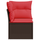 | Havemøbelsofa | med pude Brun 62 x 62 x 69 cm polyrattan