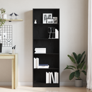 Bogreol Sort eg 60 x 24 x 176 cm Konstrueret træ