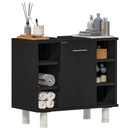 Badeværelsesskab Sort eg 60 x 32 x 54 cm Konstrueret træ