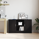 Sideboard Sort eg 120 x 30,5 x 70 cm Konstrueret træ