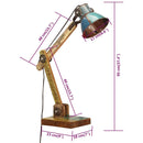 industriel bordlampe 23x18x95 cm E27 rund flerfarvet - xlshop.dk