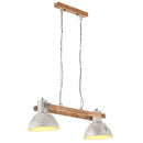 industriel hængelampe 25 W 109 cm E27 sølvfarvet - xlshop.dk