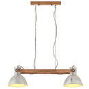 industriel hængelampe 25 W 109 cm E27 sølvfarvet - xlshop.dk