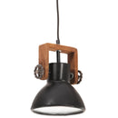 industriel hængelampe 25 W rund 19 cm E27 mat sort - xlshop.dk