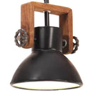 industriel hængelampe 25 W rund 19 cm E27 mat sort - xlshop.dk