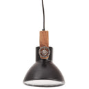 industriel hængelampe 25 W rund 19 cm E27 mat sort - xlshop.dk