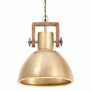 industriel hængelampe 25 W rund 30 cm E27 messingfarvet - xlshop.dk