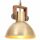 industriel hængelampe 25 W rund 30 cm E27 messingfarvet - xlshop.dk