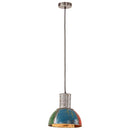 industriel hængelampe 28,5 cm E27 25 W rund flerfarvet - xlshop.dk