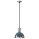 industriel hængelampe 28,5 cm E27 25 W rund flerfarvet - xlshop.dk