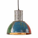 industriel hængelampe 28,5 cm E27 25 W rund flerfarvet - xlshop.dk