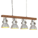industriel loftlampe E27 mangotræ sølvfarvet - xlshop.dk