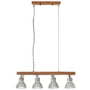 industriel loftlampe E27 mangotræ sølvfarvet - xlshop.dk